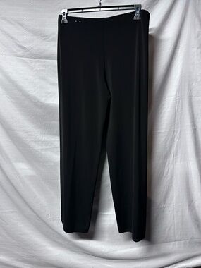 Alfani Black Straight-Leg Ponte Pants